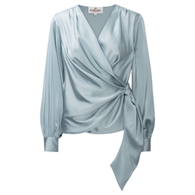 Karmamia Ines Bluse, Semi Rich Sky Blue 